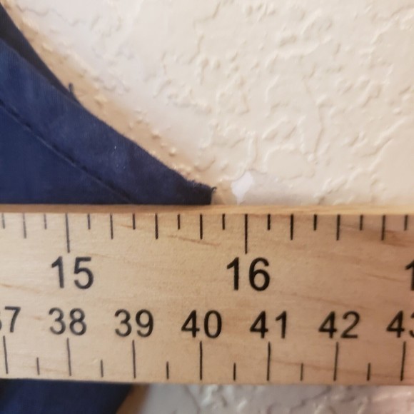 Nicolette Sleeveless Cotton Dress, Size Medium Navy Floral Drawstring Waist - Picture 9 of 10